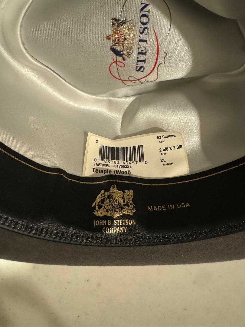 STETSON グレー 58cm から59cm temple キムタク