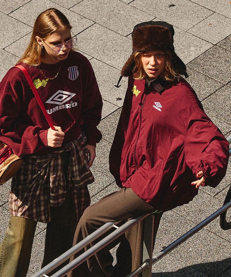 UMBRO × ROSE BUD/NYLON PUFFER JACKET