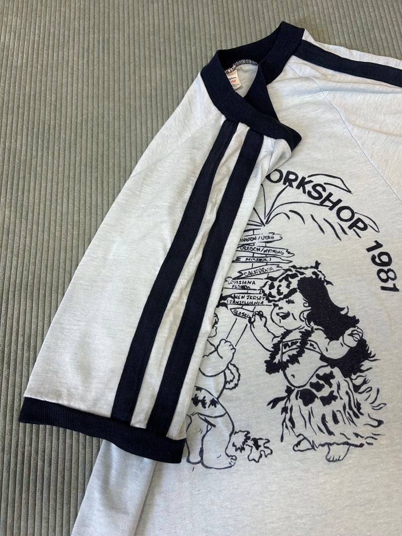 チャンピオン リンガーT トリコタグT 染み込みT ビンテージ