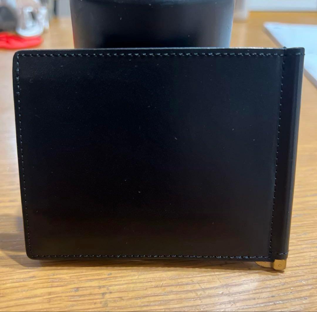 SLOW&CO 黒 レザー 二つ折り財布