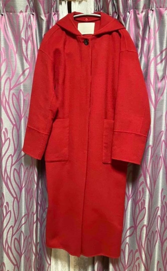 ESTNATION レッド ロングコート