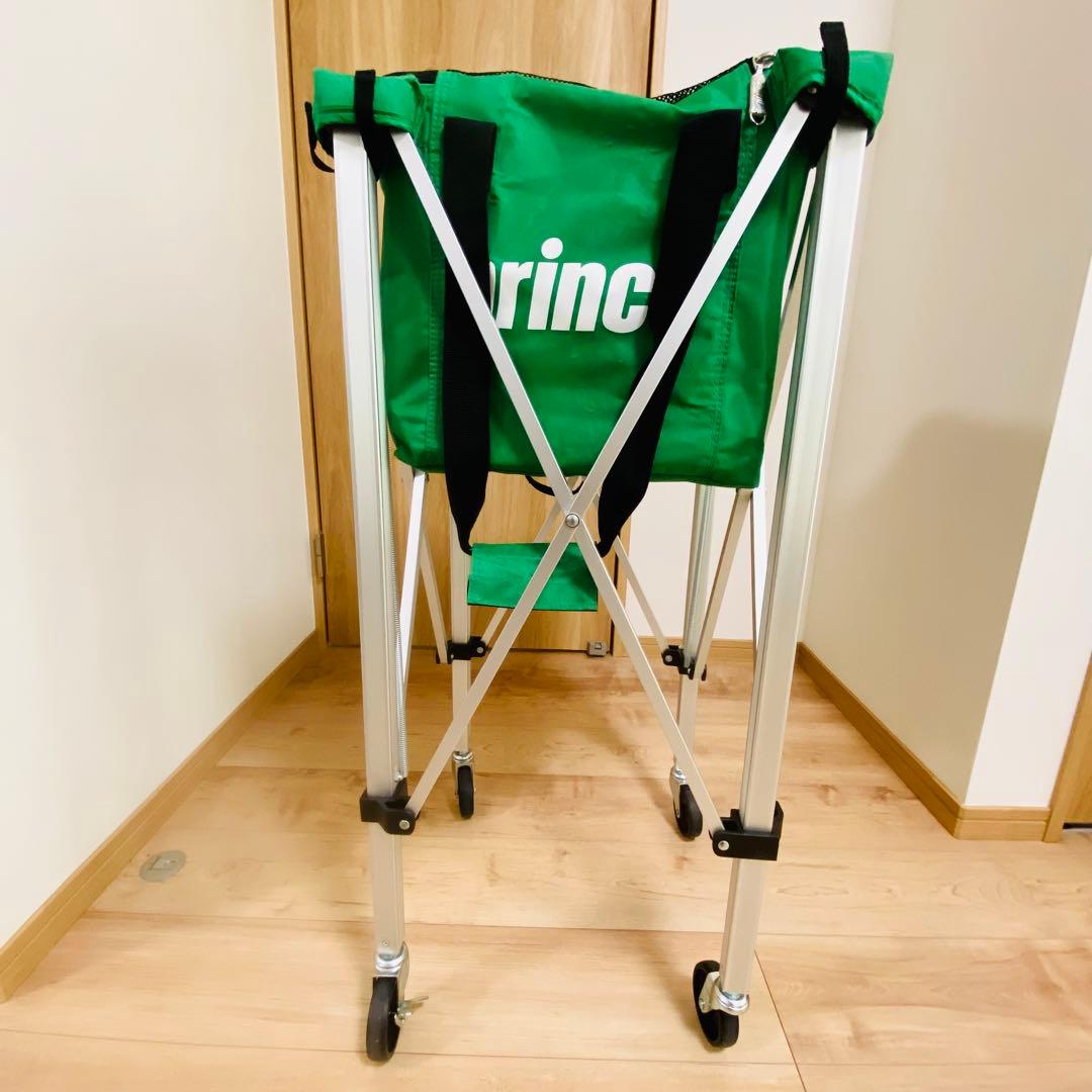 ★美品★プリンス テニス ボールカゴ 150球用ボールバッグ キャスター付