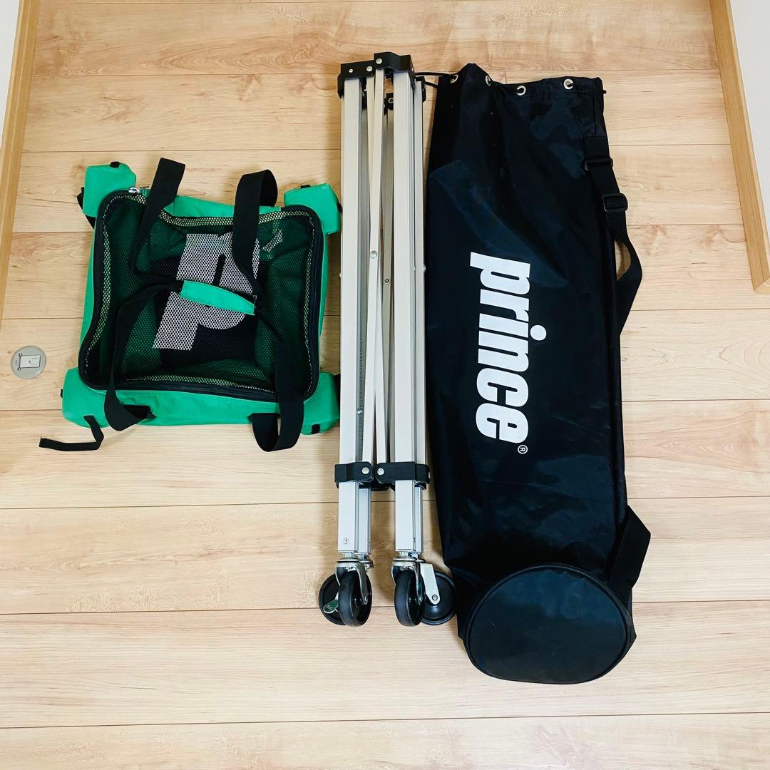 ★美品★プリンス テニス ボールカゴ 150球用ボールバッグ キャスター付