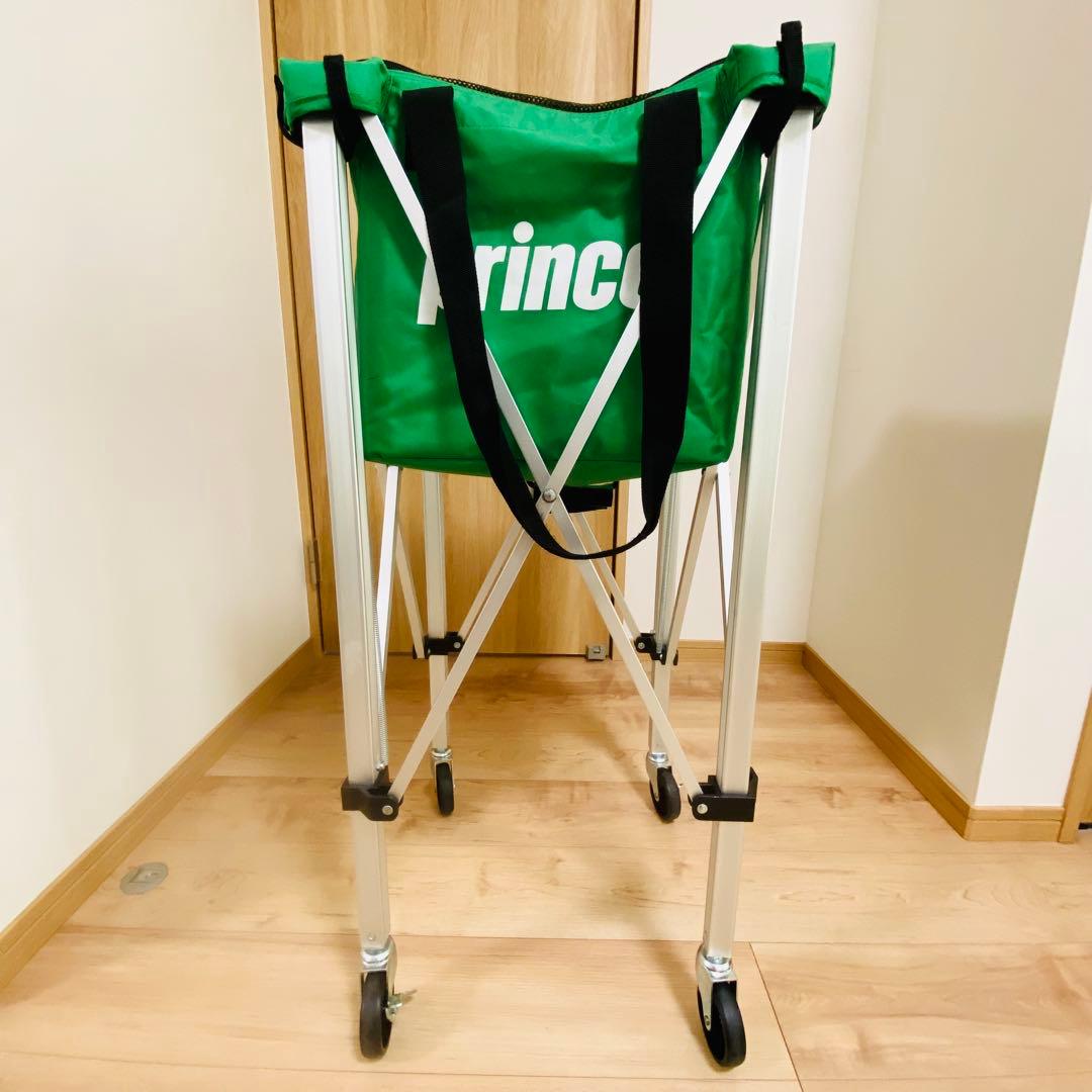 ★美品★プリンス テニス ボールカゴ 150球用ボールバッグ キャスター付