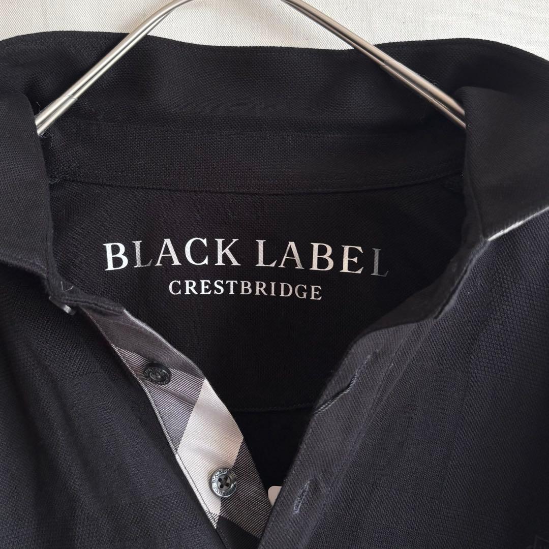 【未使用品】ブラックレーベルクレストブリッジ　ポロシャツ チェック 黒