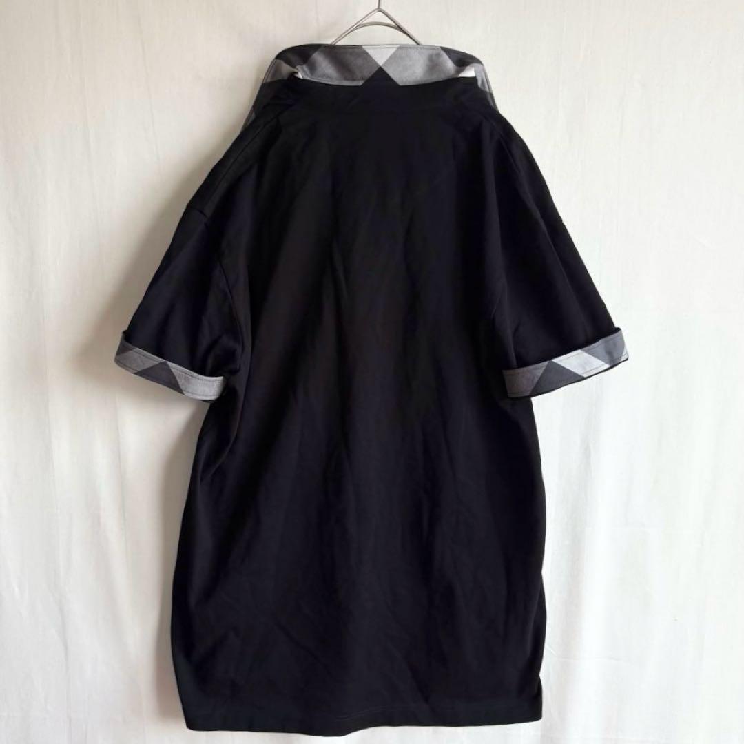 【未使用品】ブラックレーベルクレストブリッジ　ポロシャツ チェック 黒