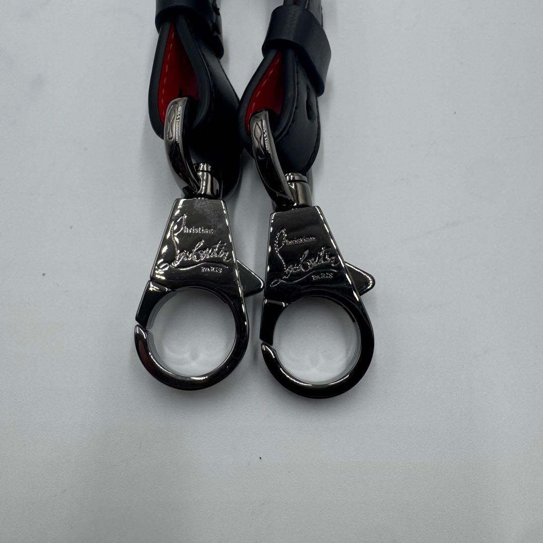 未使用✨ クリスチャンルブタン ショルダーストラップ バッグ用 ビジネス 黒 赤