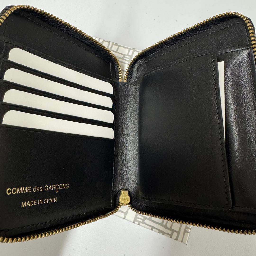 【未使用小傷あり】コムデギャルソン 財布 SA2100 ブラック ラウンドジップ