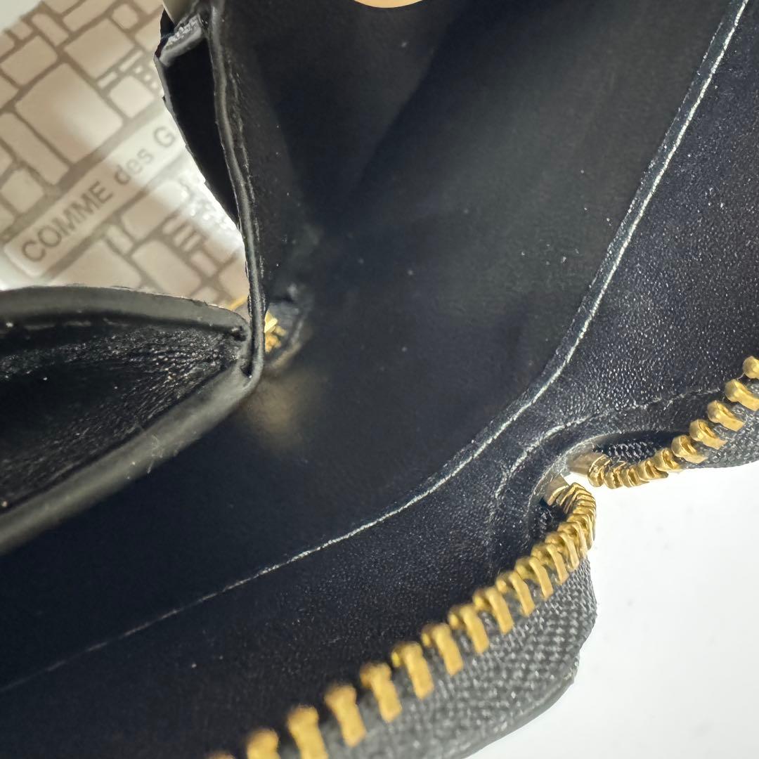 【未使用小傷あり】コムデギャルソン 財布 SA2100 ブラック ラウンドジップ