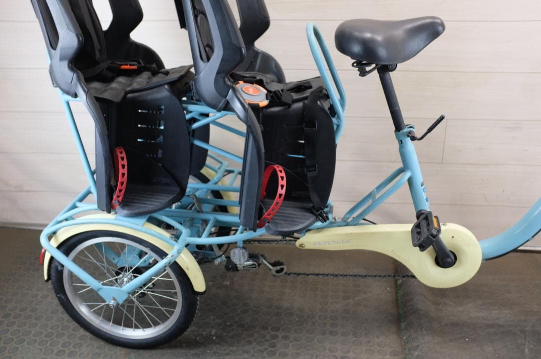 C78 )良品★OGK製　ふたこじてんしゃ　16インチ　3段　オートライト