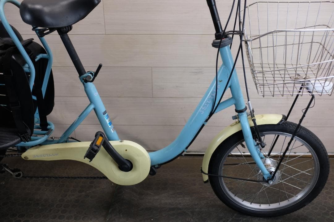 C78 )良品★OGK製　ふたこじてんしゃ　16インチ　3段　オートライト