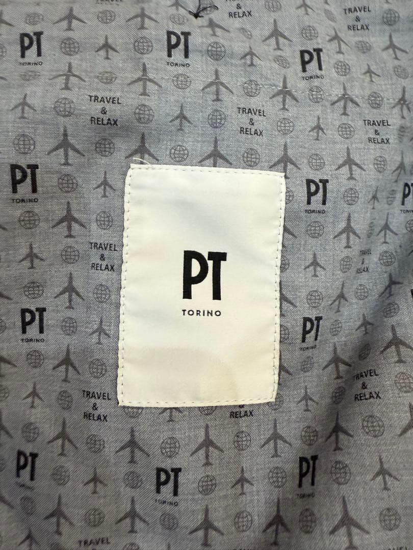 PT TORINO ストレッチ ブラック スラックス