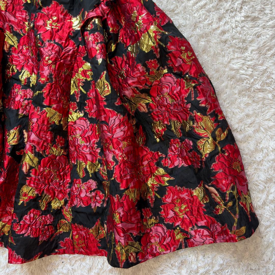 未使用級✨DREAM sister janeジャガードワンピース S 総柄