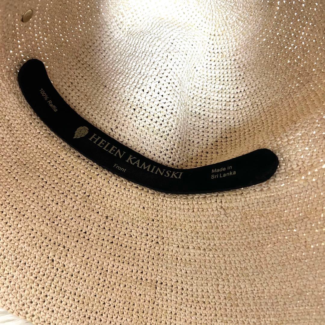 【極美品】ヘレンカミンスキー プロヴァンス10 ラフィアハット ナチュラル