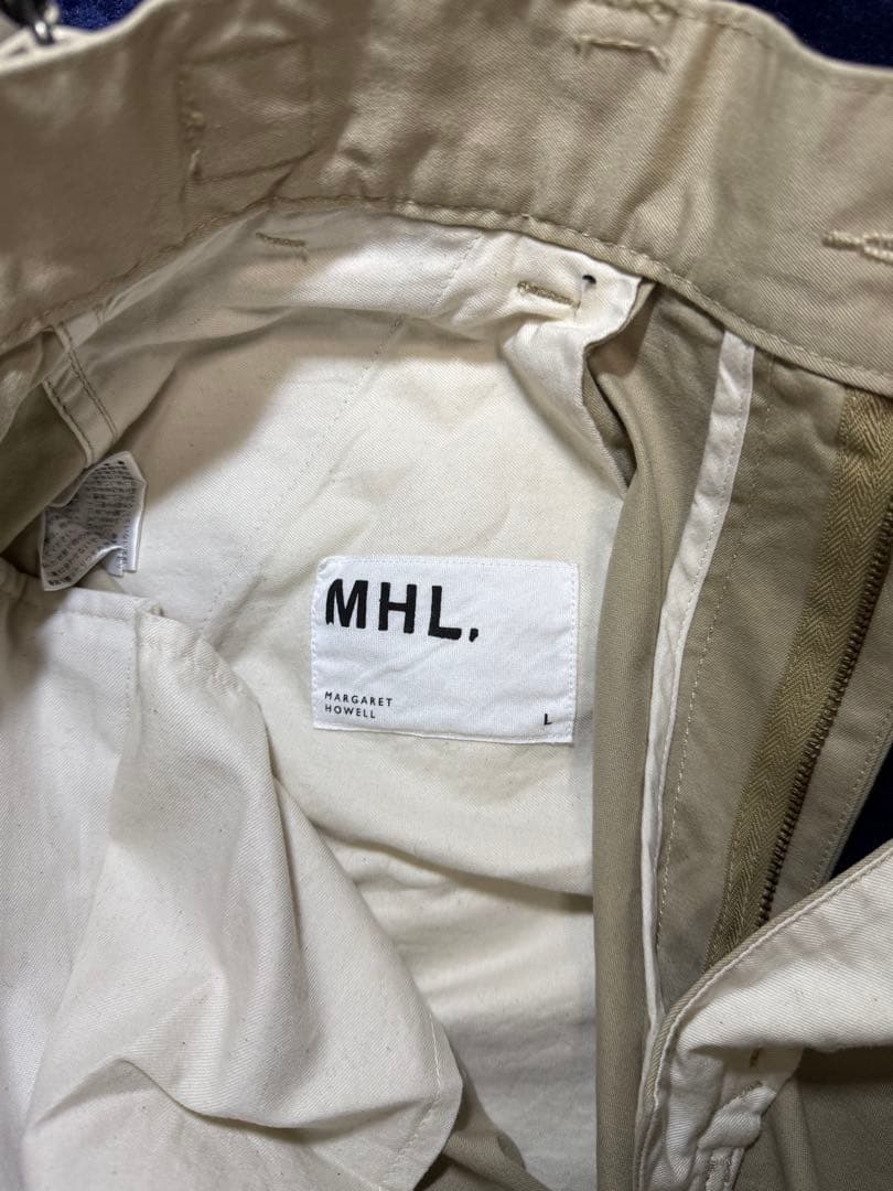 MHL. マーガレットハウエル ベージュ チノパン