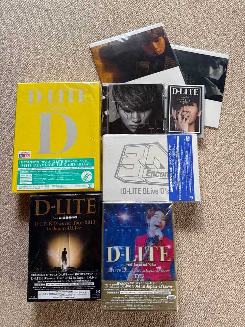 BIGBANG D-LITE テソンBlu-ray、CD、缶バッチアルバムセット