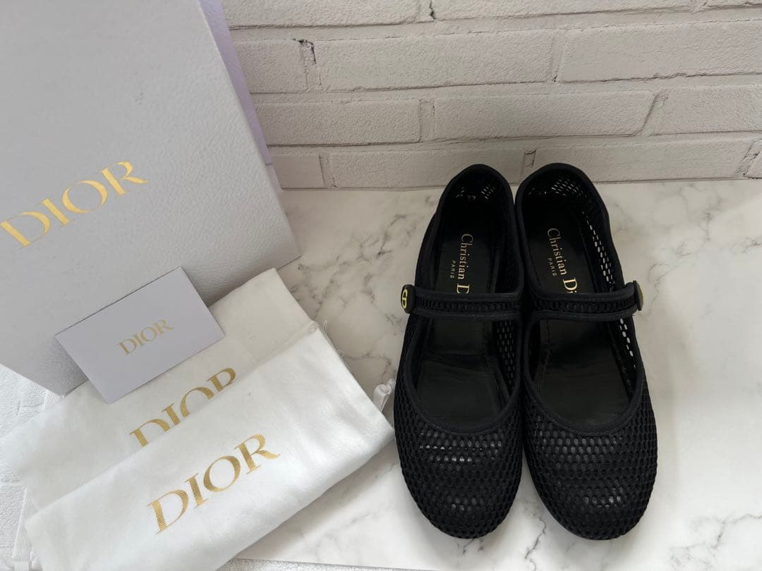 週末限定お値引き‼️Christian Dior バレエシューズ メッシュ