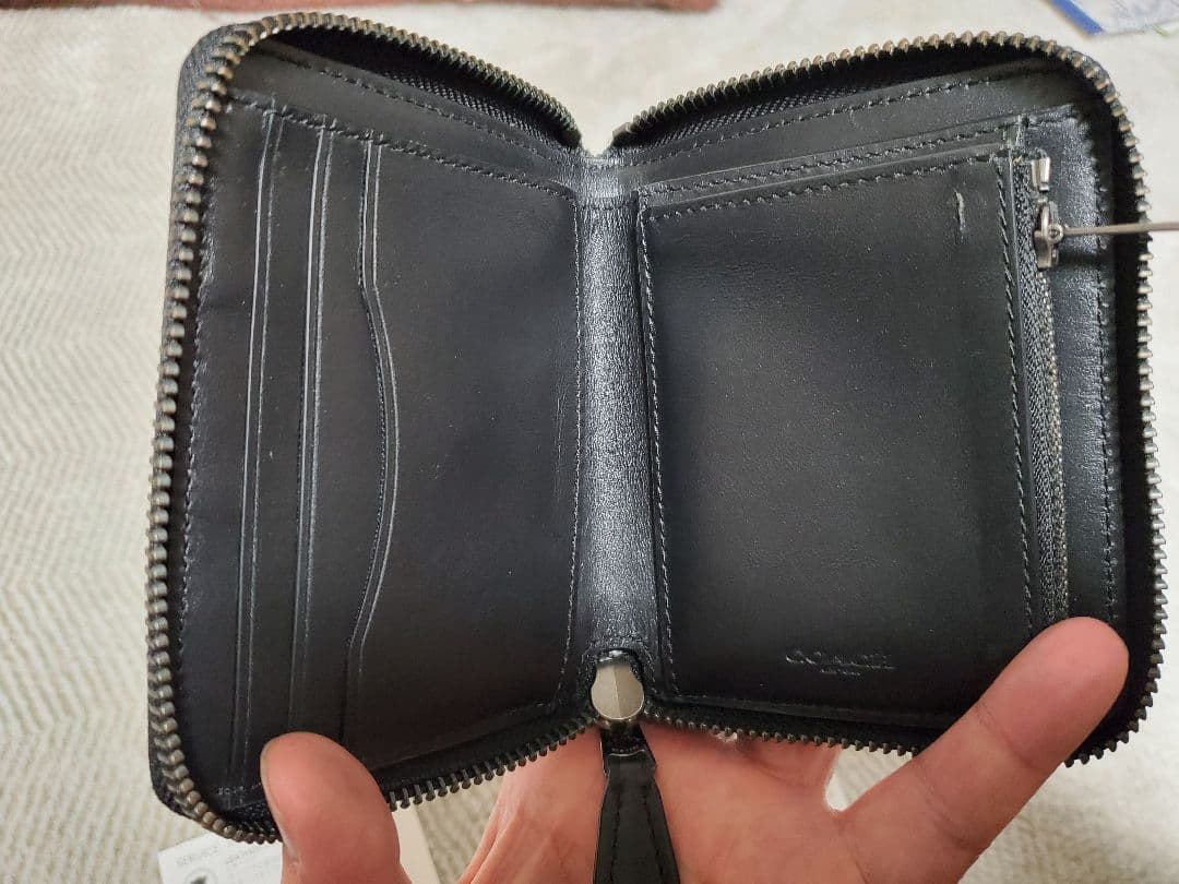 COACH ミニウォレット　ブラック