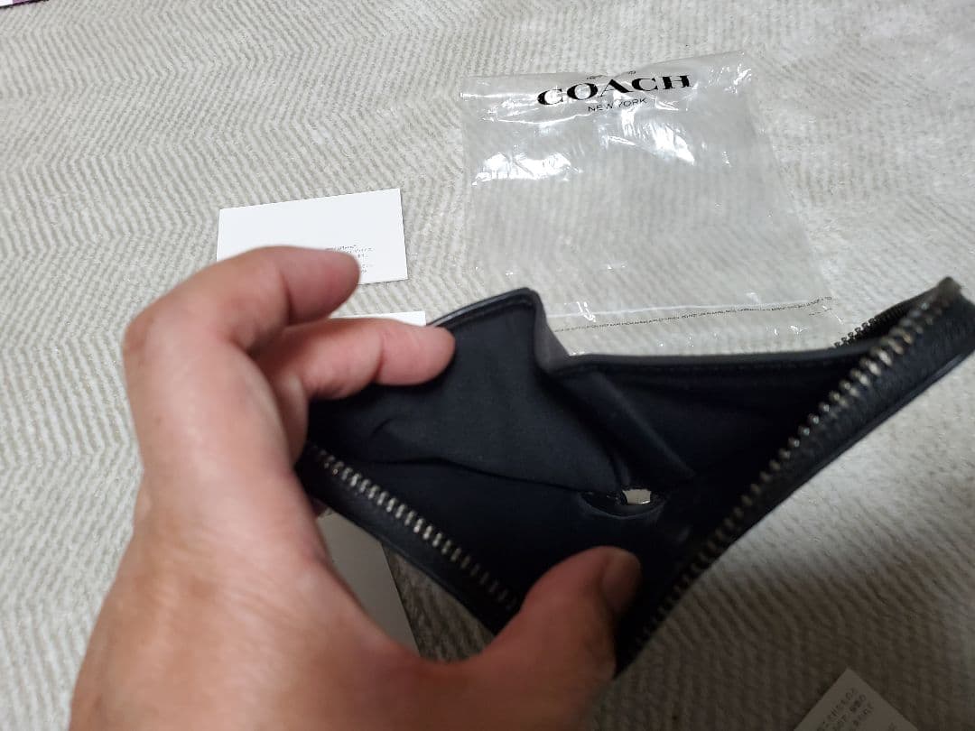 COACH ミニウォレット　ブラック
