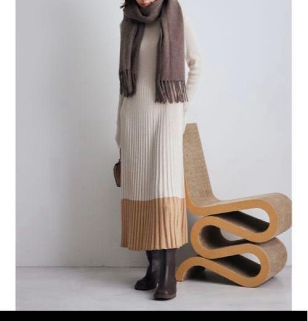 Mila Owen タートルネックロングリブニットワンピース　サイズ0