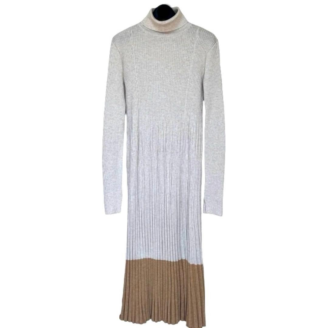 Mila Owen タートルネックロングリブニットワンピース　サイズ0