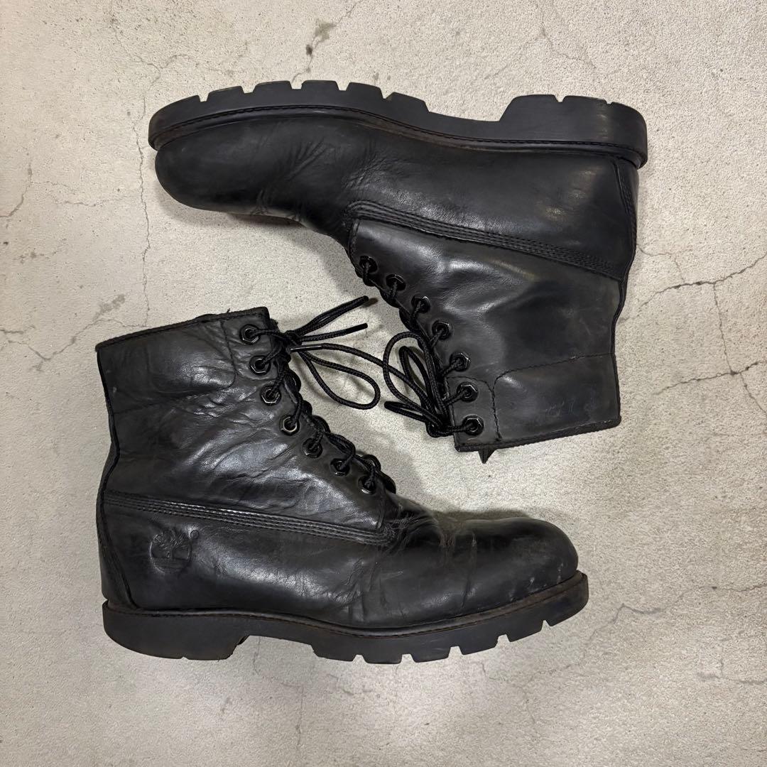 Timberland レザーハイカットブーツ 黒 27〜28cm ビッグサイズ