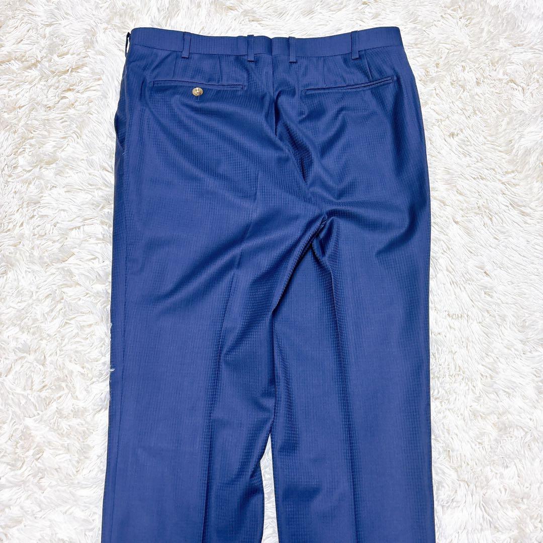 美品 GINZA Global Style COMFORT 3ピース スーツ 紺