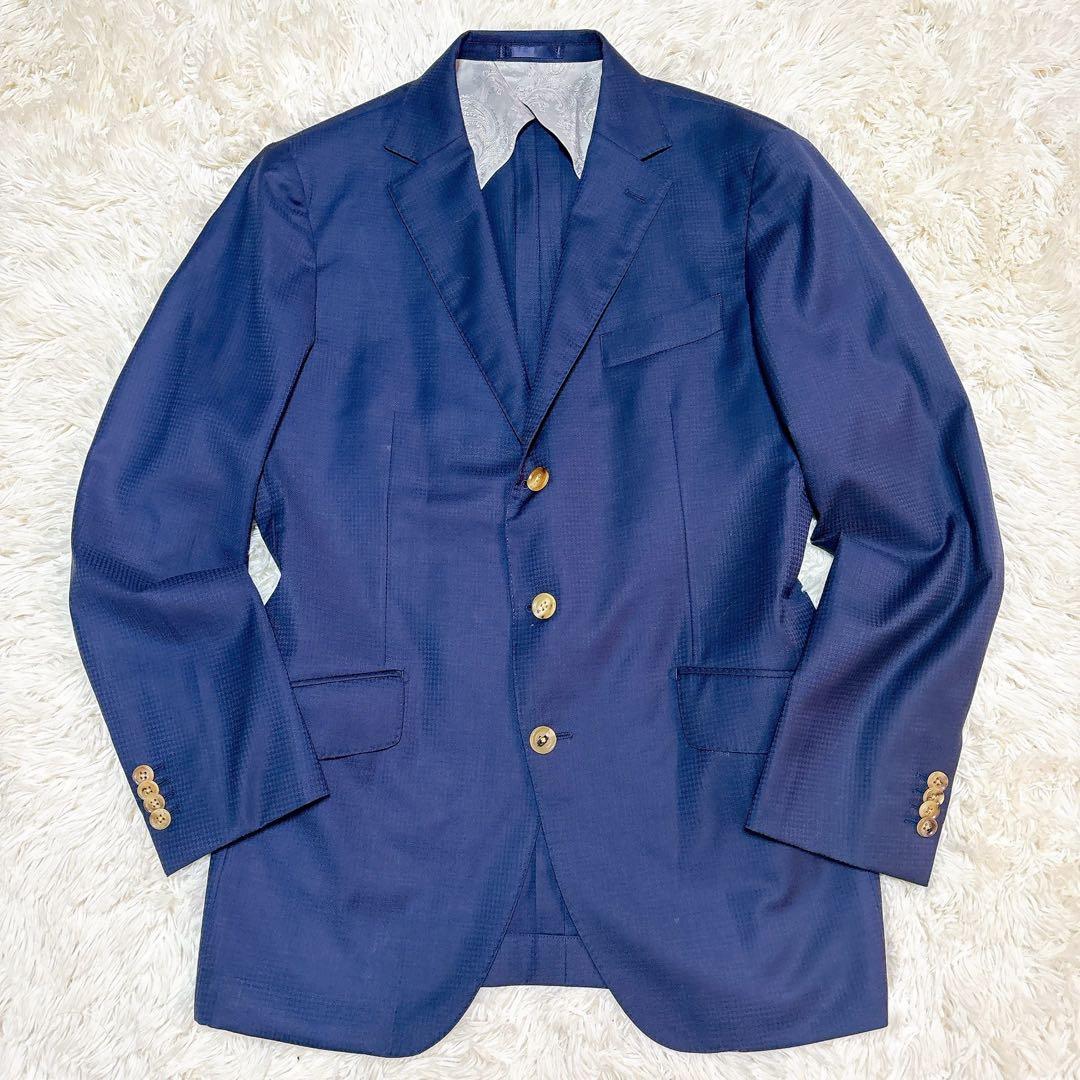 美品 GINZA Global Style COMFORT 3ピース スーツ 紺