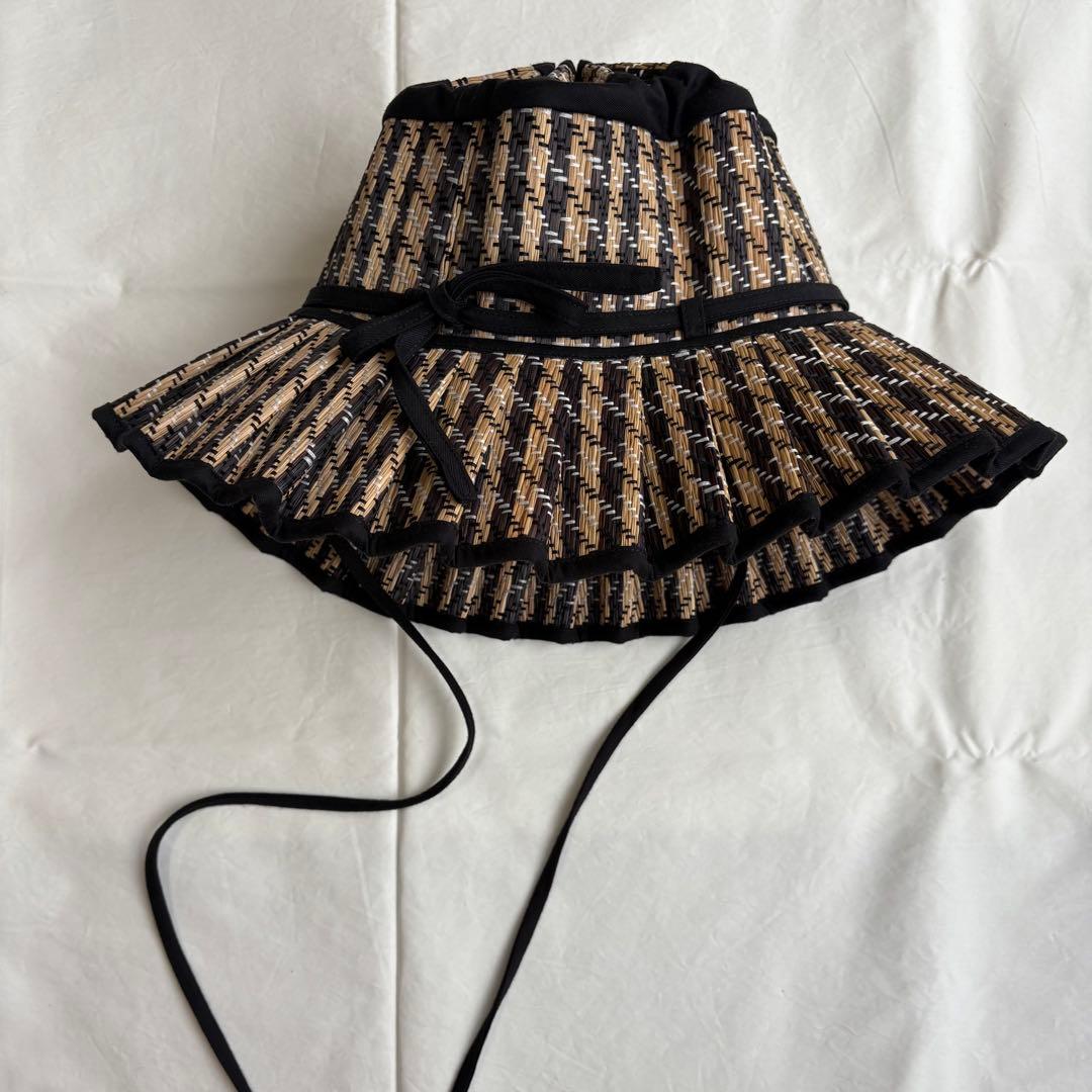 ローナマーレイLORNA MURRAY大人【Ｌ】つば広麦わら帽子 折畳ハット