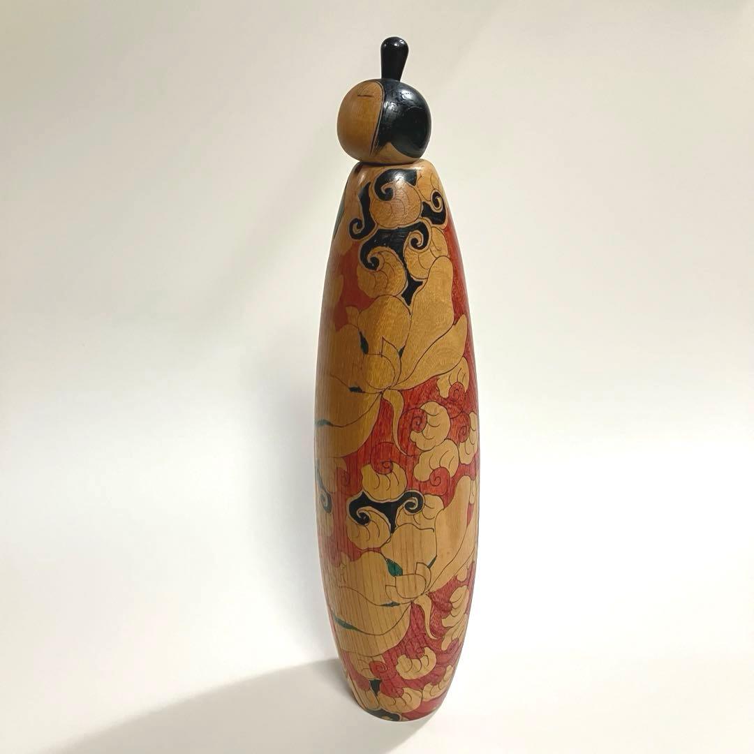 創作こけし　栗林一雪　工人　近代こけし　民芸　郷土玩具　木彫り　オブジェ