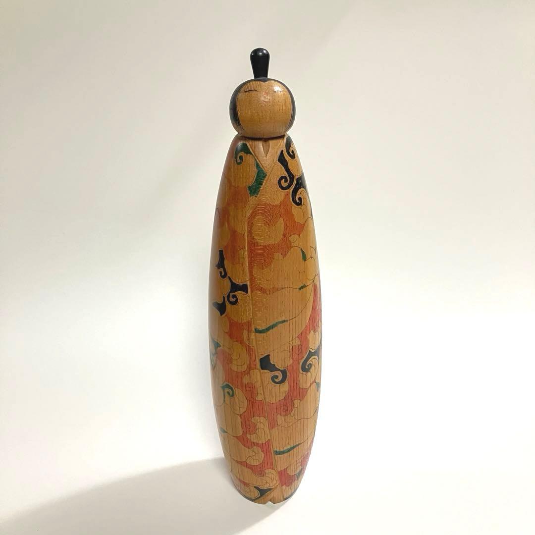 創作こけし　栗林一雪　工人　近代こけし　民芸　郷土玩具　木彫り　オブジェ