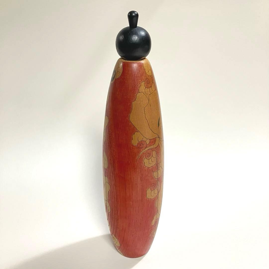 創作こけし　栗林一雪　工人　近代こけし　民芸　郷土玩具　木彫り　オブジェ