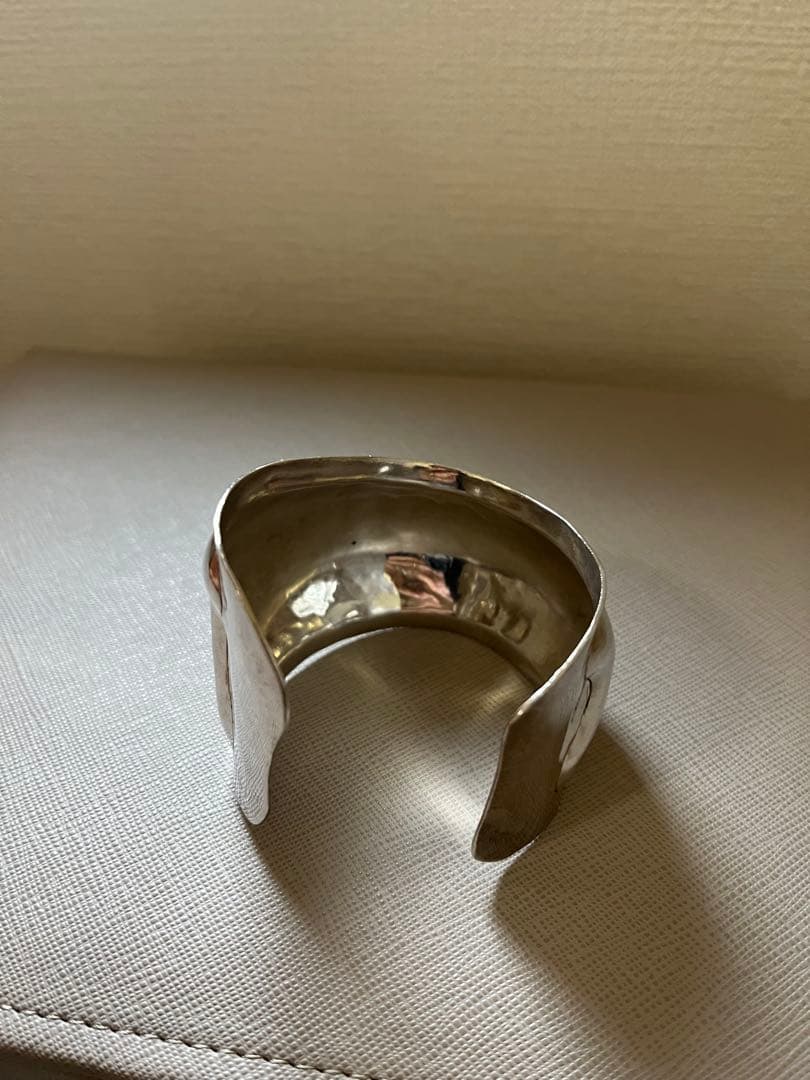 ビンテージ シルバー カフバングル モダンデザインSV925