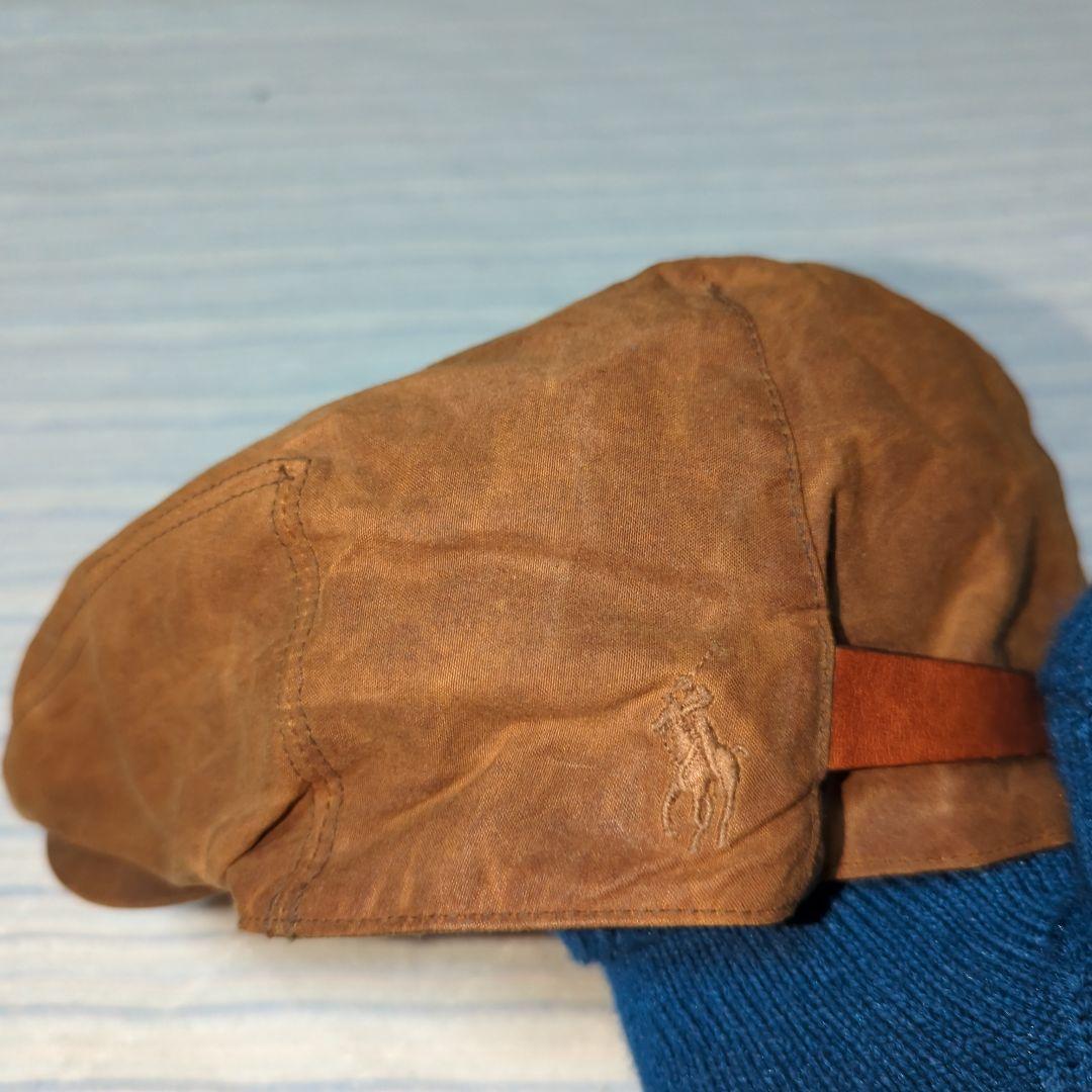 RRL ブラウンキャスケット レザー風 L/XL