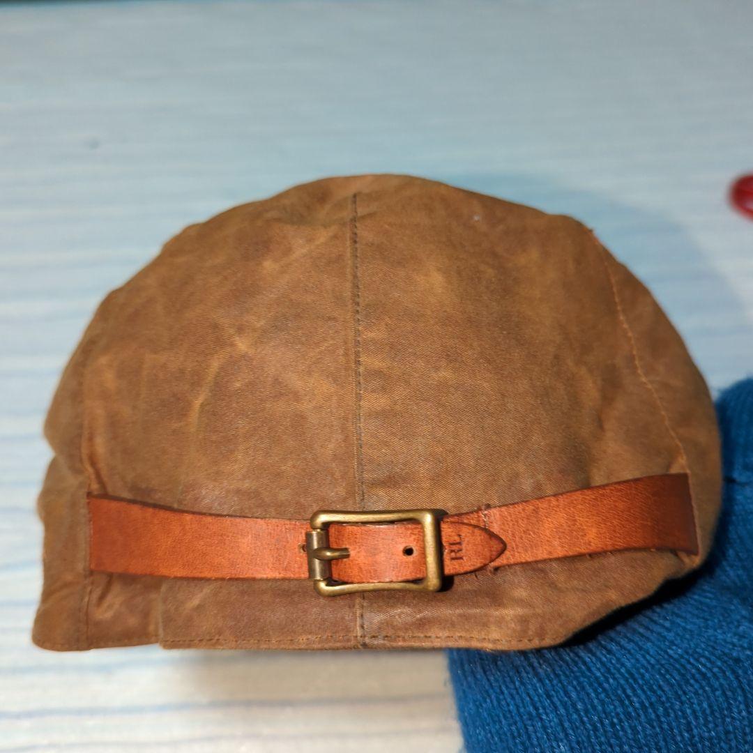 RRL ブラウンキャスケット レザー風 L/XL