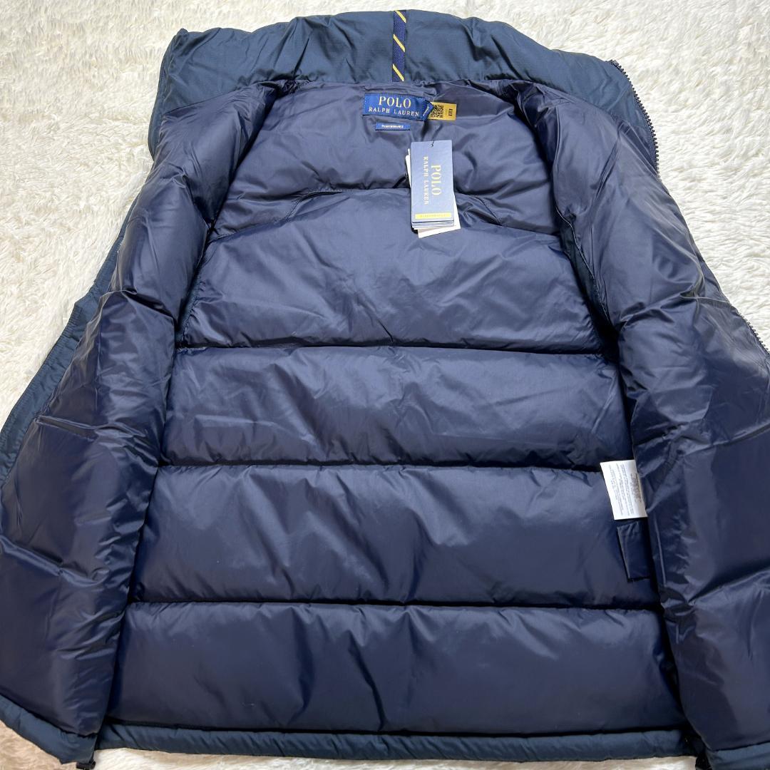 未使用品✨現行 ポロラルフローレン ダウンベスト ポニー刺繍 ネイビー M相当