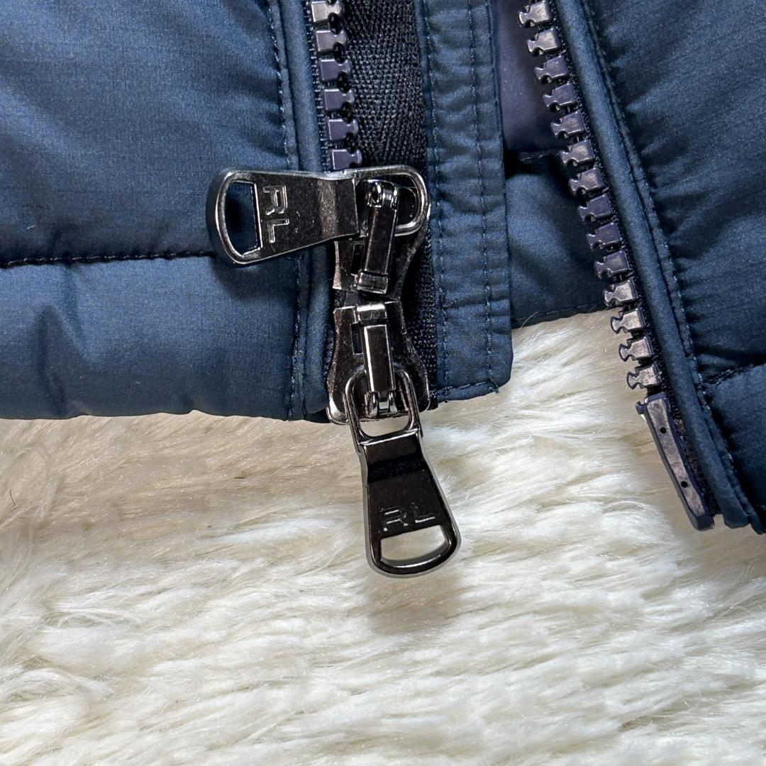 未使用品✨現行 ポロラルフローレン ダウンベスト ポニー刺繍 ネイビー M相当