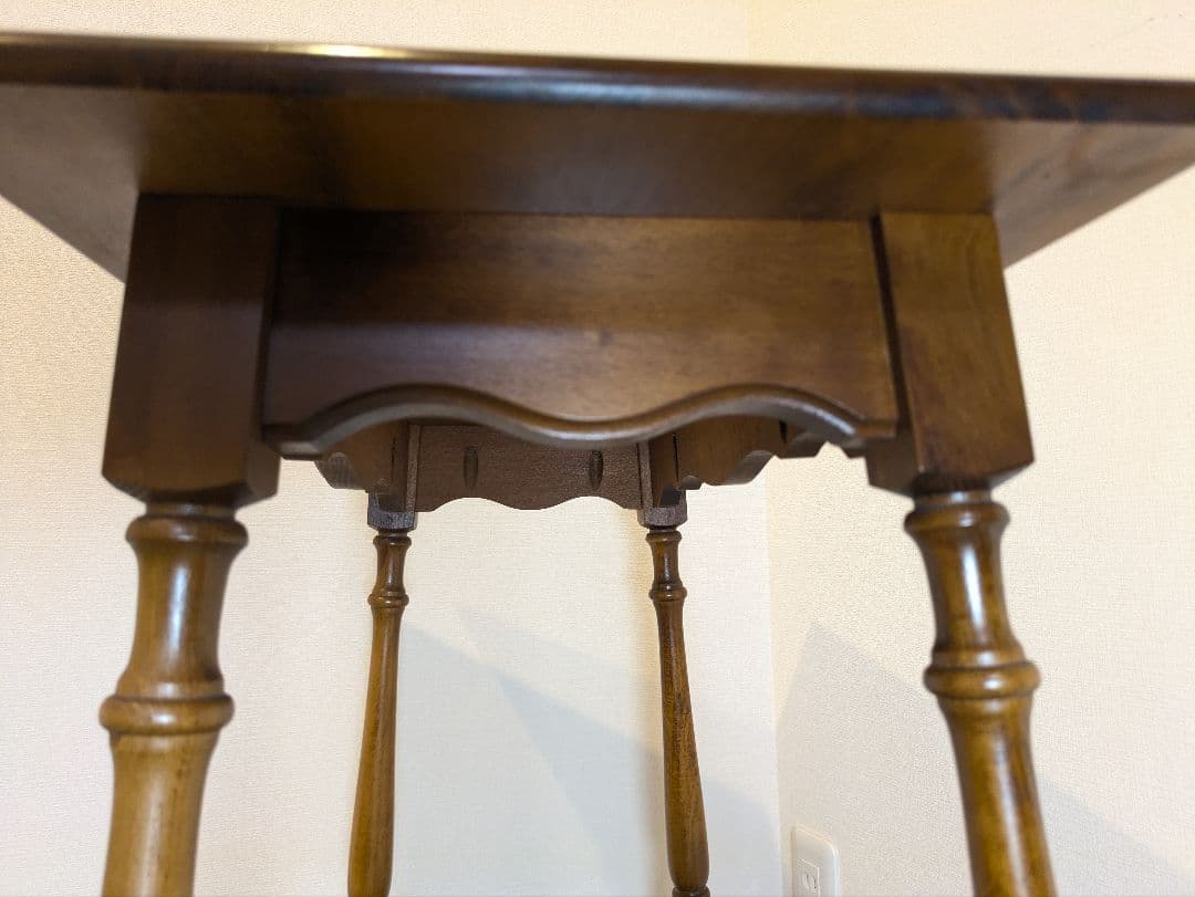 オールドカリモク サイドテーブル 花台 電話台 旧カタカナロゴ