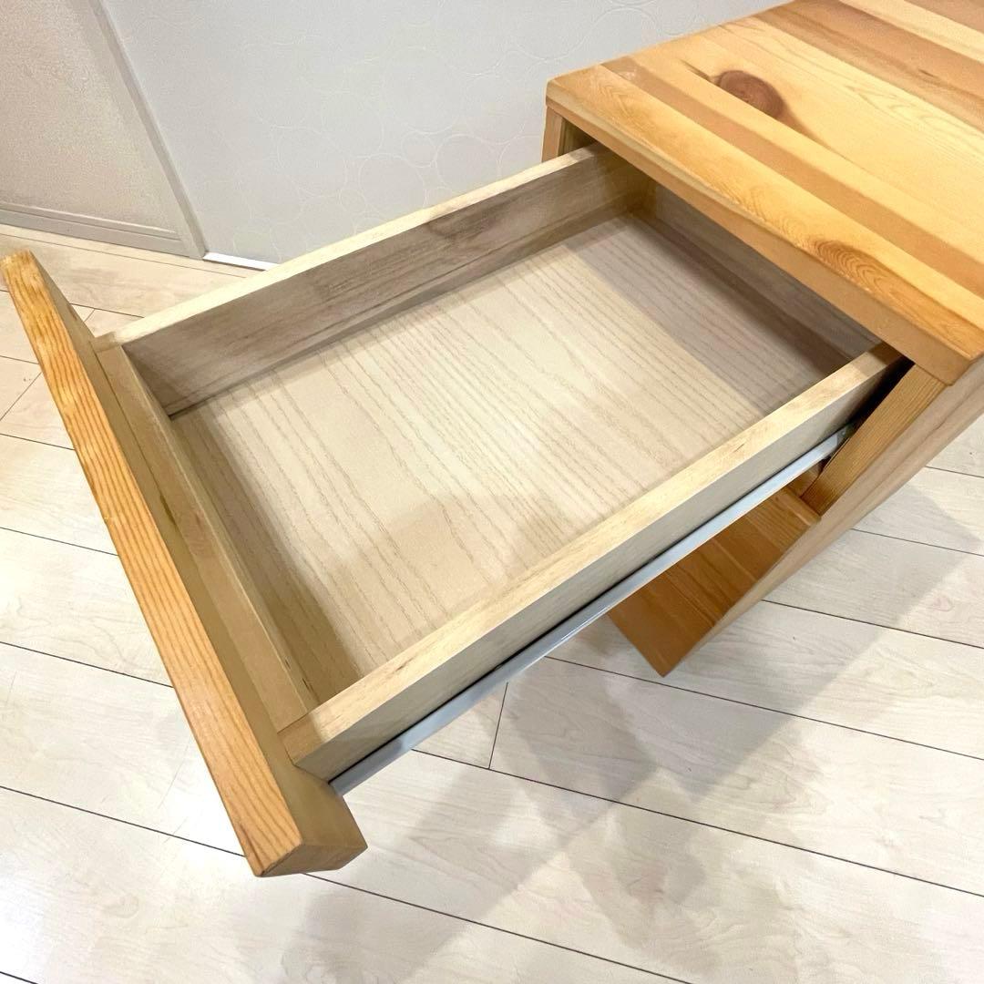 【廃盤品】無印良品 パイン材 キャビネット キャスター付 北欧 カントリー