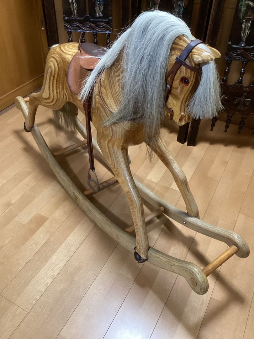 英国製　アンティーク　木馬