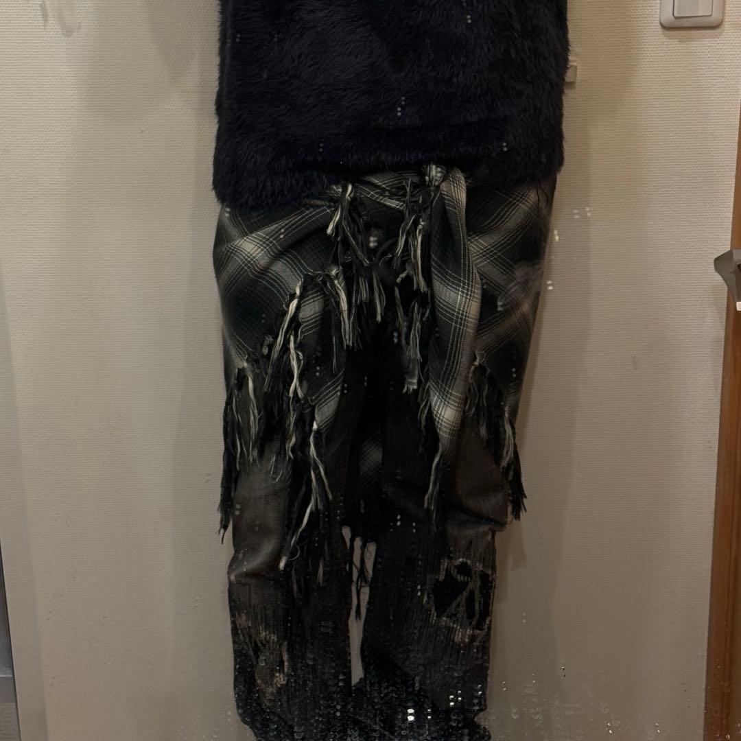 (激渋) 腰巻きストール　配色◎