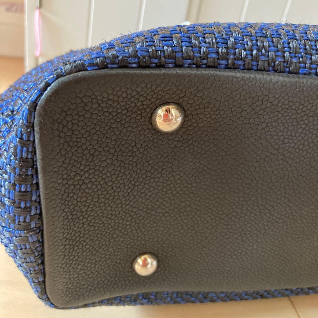 M*✨様 シャネル　ストローバッグ　希少　ネイビー