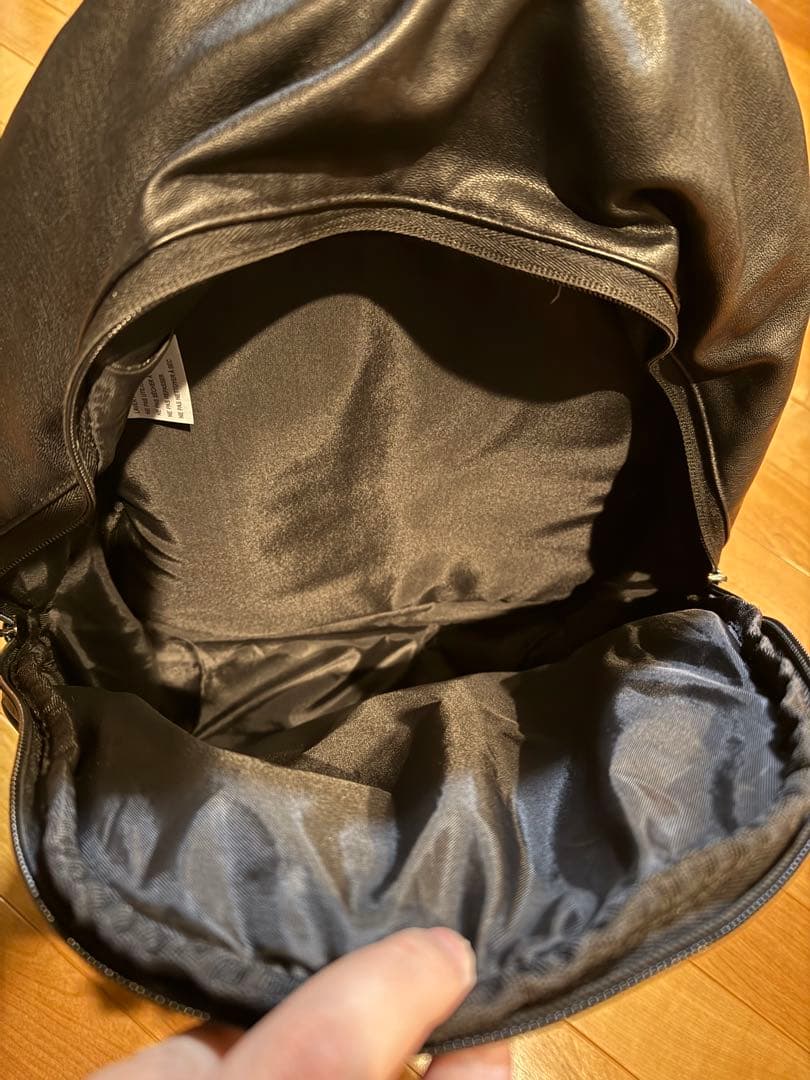 JORDAN ジョーダン レザー調 バックパック リュック ブラック