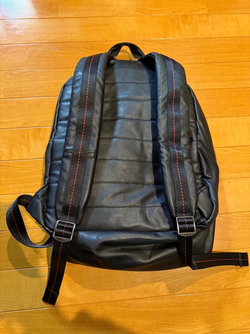 JORDAN ジョーダン レザー調 バックパック リュック ブラック