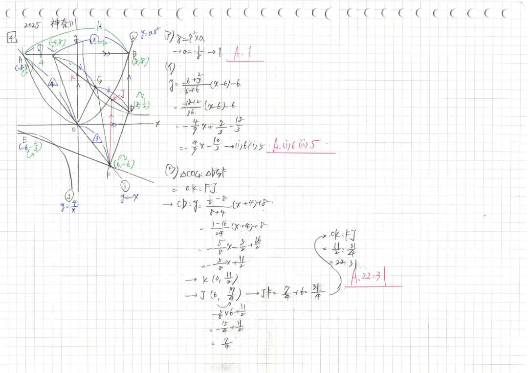 塾講師オリジナル数学解説 全問動画付 神奈川 公立高校入試 2018-25過去問