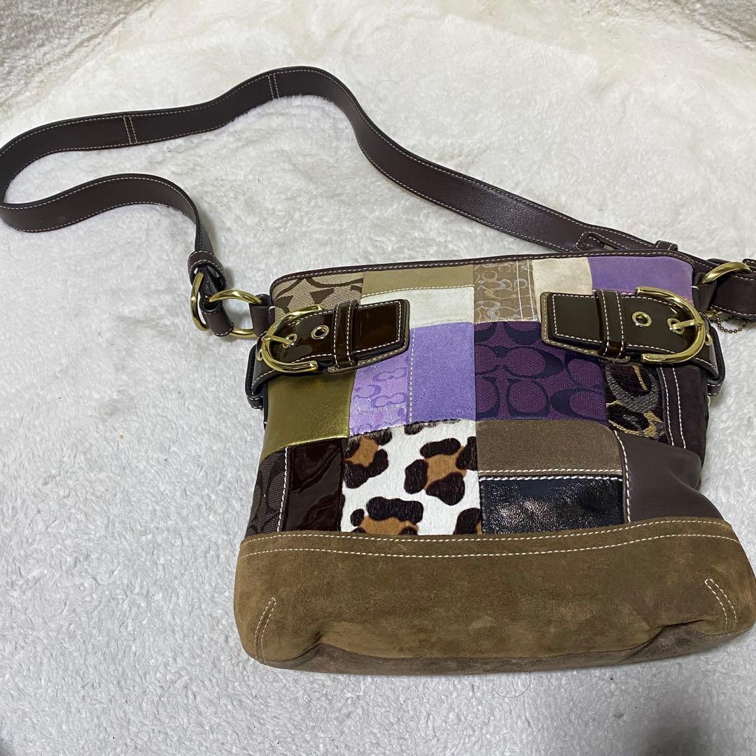 希少　COACH パッチワーク マルチ　ショルダーバッグ　ワンショルダー　y2k