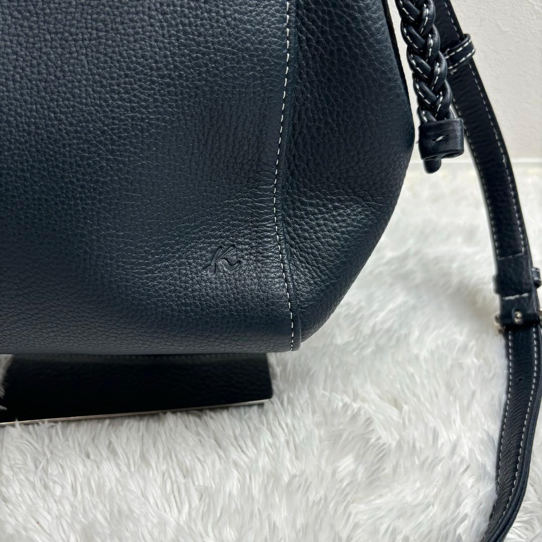 新品同様✨Kitamura キタムラ 2WAY ショルダーバッグ ネイビー