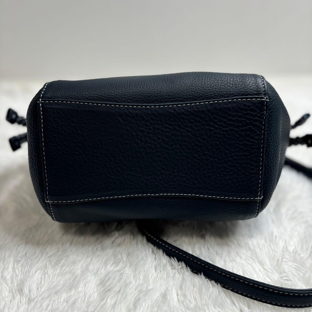 新品同様✨Kitamura キタムラ 2WAY ショルダーバッグ ネイビー