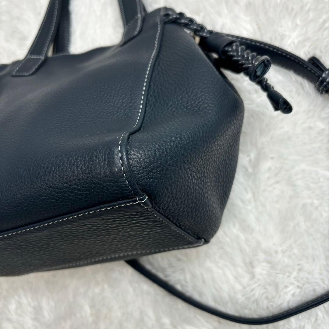 新品同様✨Kitamura キタムラ 2WAY ショルダーバッグ ネイビー