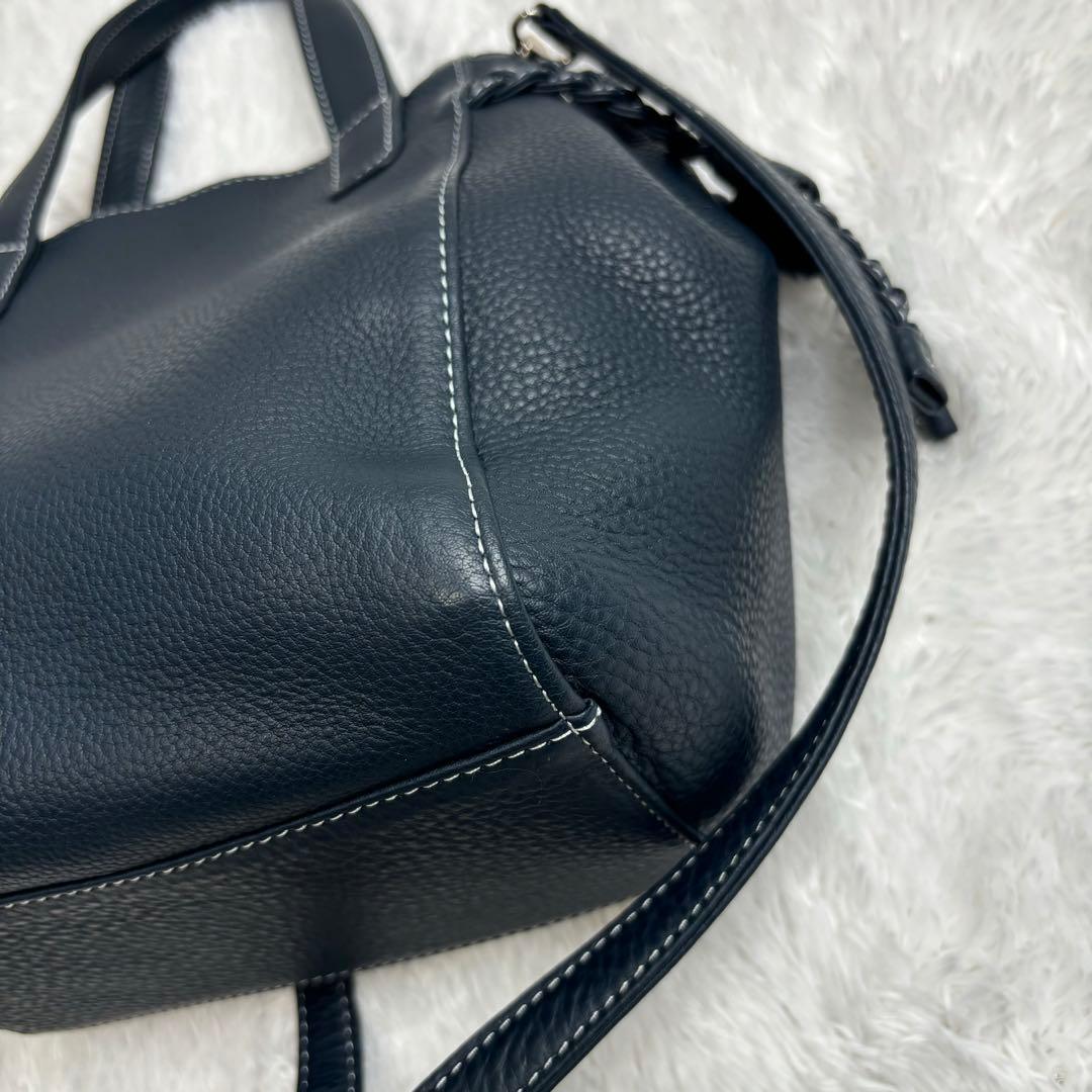 新品同様✨Kitamura キタムラ 2WAY ショルダーバッグ ネイビー